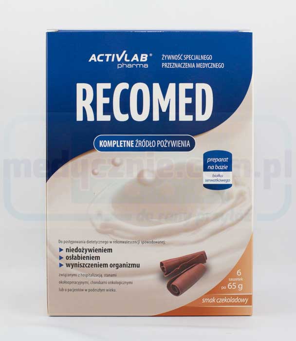 Cocktail nutrițional RecoMed 6x65g ciocolată